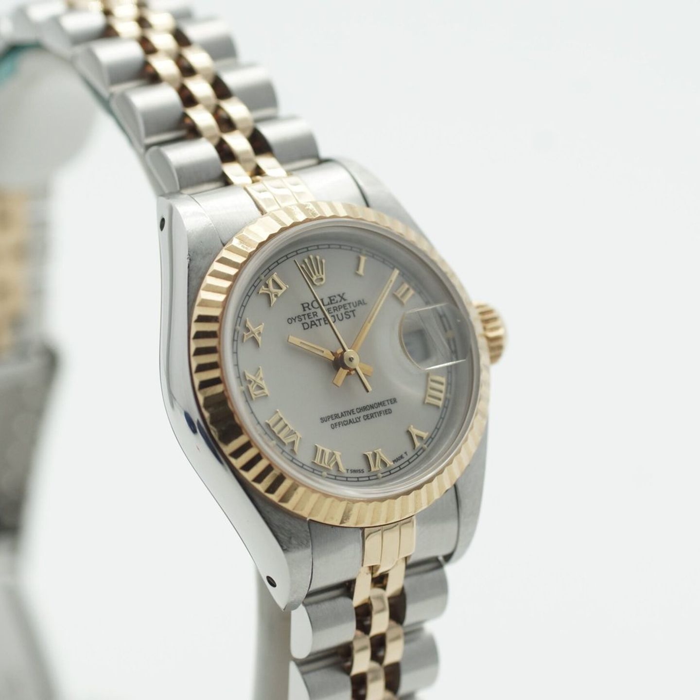 Rolex Lady-Datejust 69173 (1982) - Beige dial 26 mm Gold/Steel case (3/8)