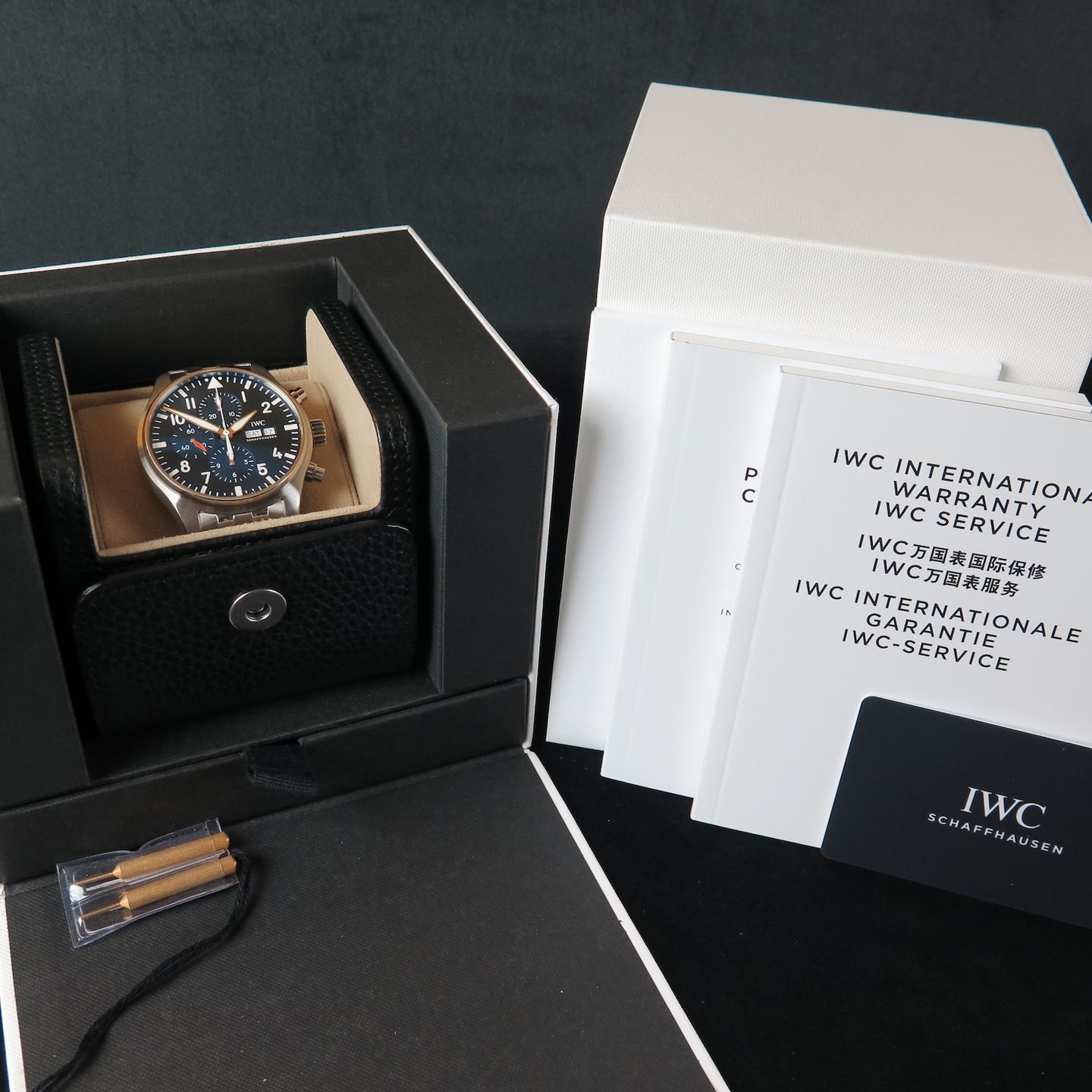 IWC Pilot Chronograph IW377717 (2020) - Blauw wijzerplaat 43mm Staal (8/8)