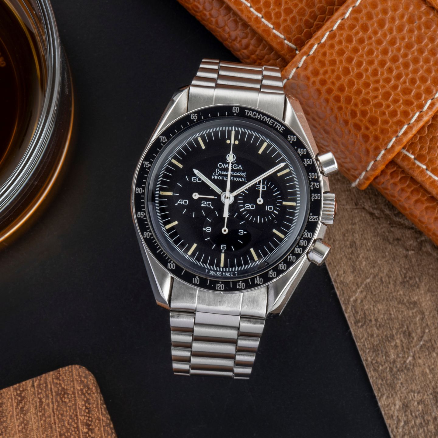 Omega Speedmaster Professional Moonwatch DA 145.0022 (Unknown (random serial)) - Black dial 42 mm Steel case (1/8)