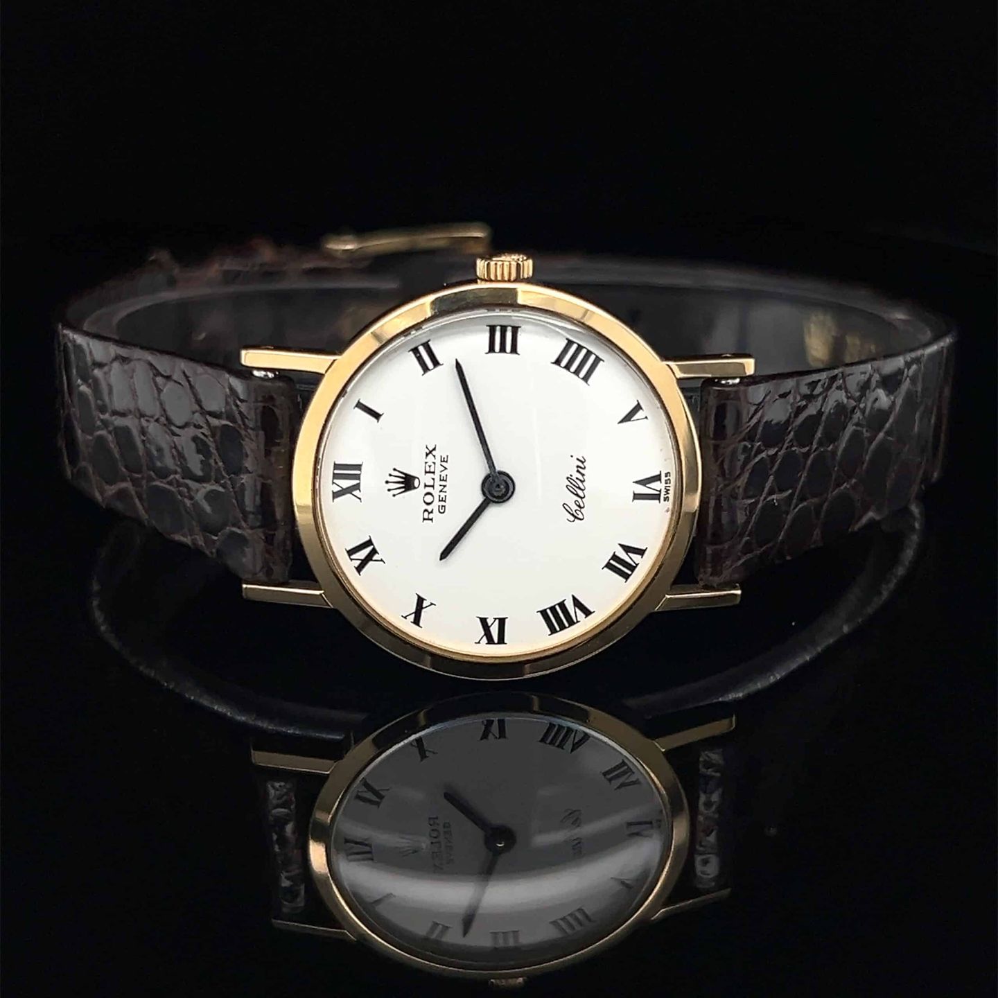 Rolex Cellini 3600 (Onbekend (willekeurig serienummer)) - Zilver wijzerplaat 24mm Witgoud (7/8)