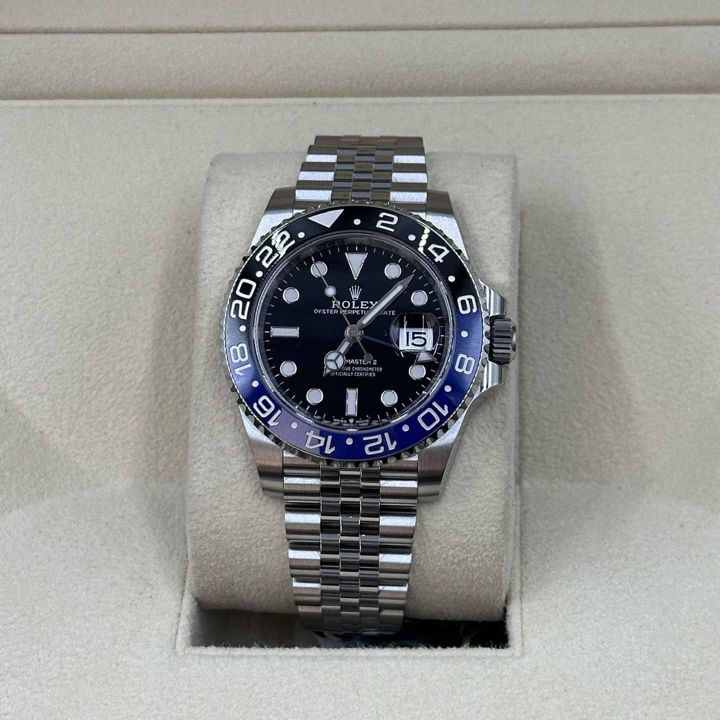 Rolex GMT-Master II 126710BLNR (Onbekend (willekeurig serienummer)) - Zwart wijzerplaat 40mm Staal (3/8)