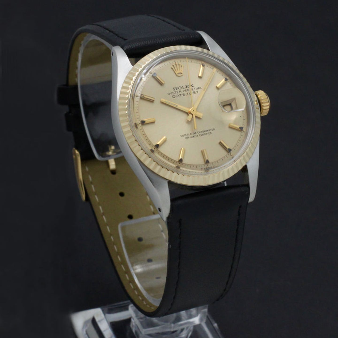 Rolex Datejust 1601/3 (1969) - Gold dial 36 mm Gold/Steel case (3/7)