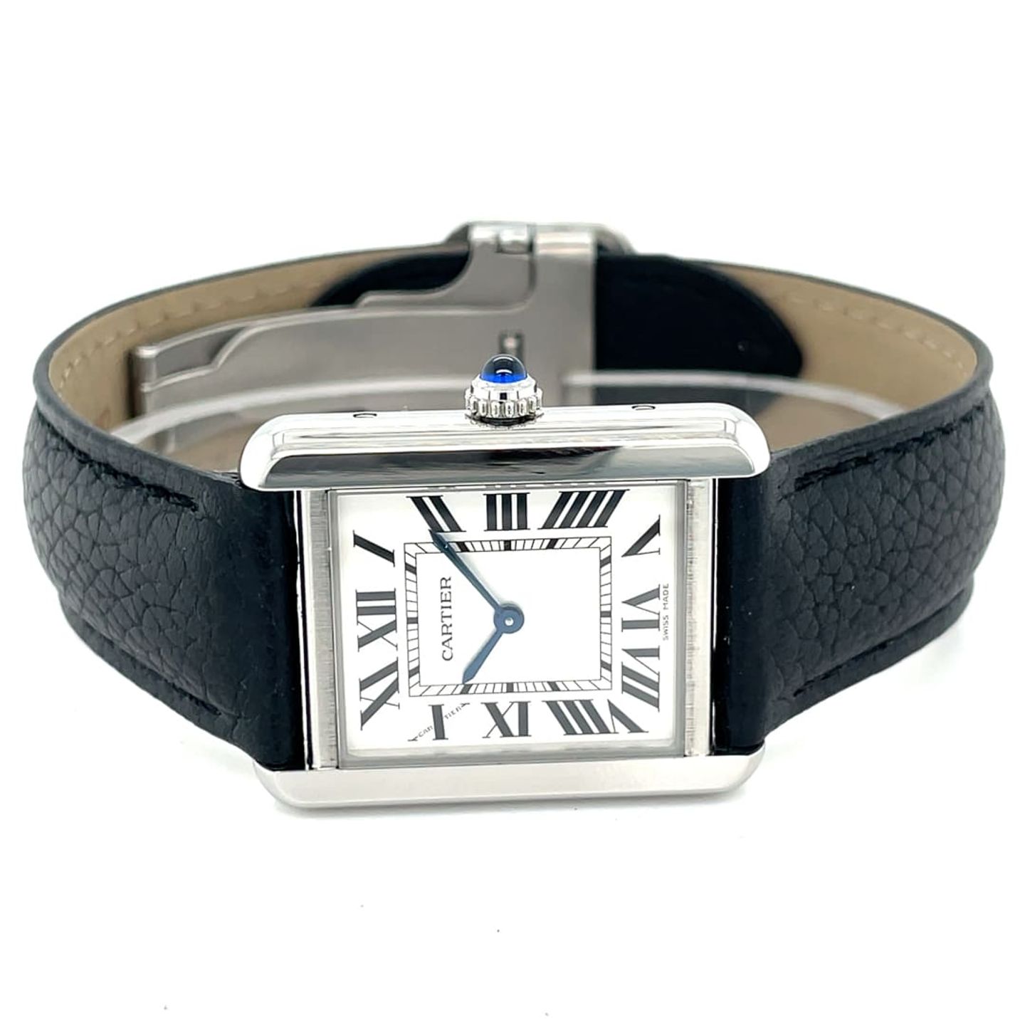 Cartier Tank Solo 3170 (Unknown (random serial)) - White dial 24 mm Steel case (1/8)