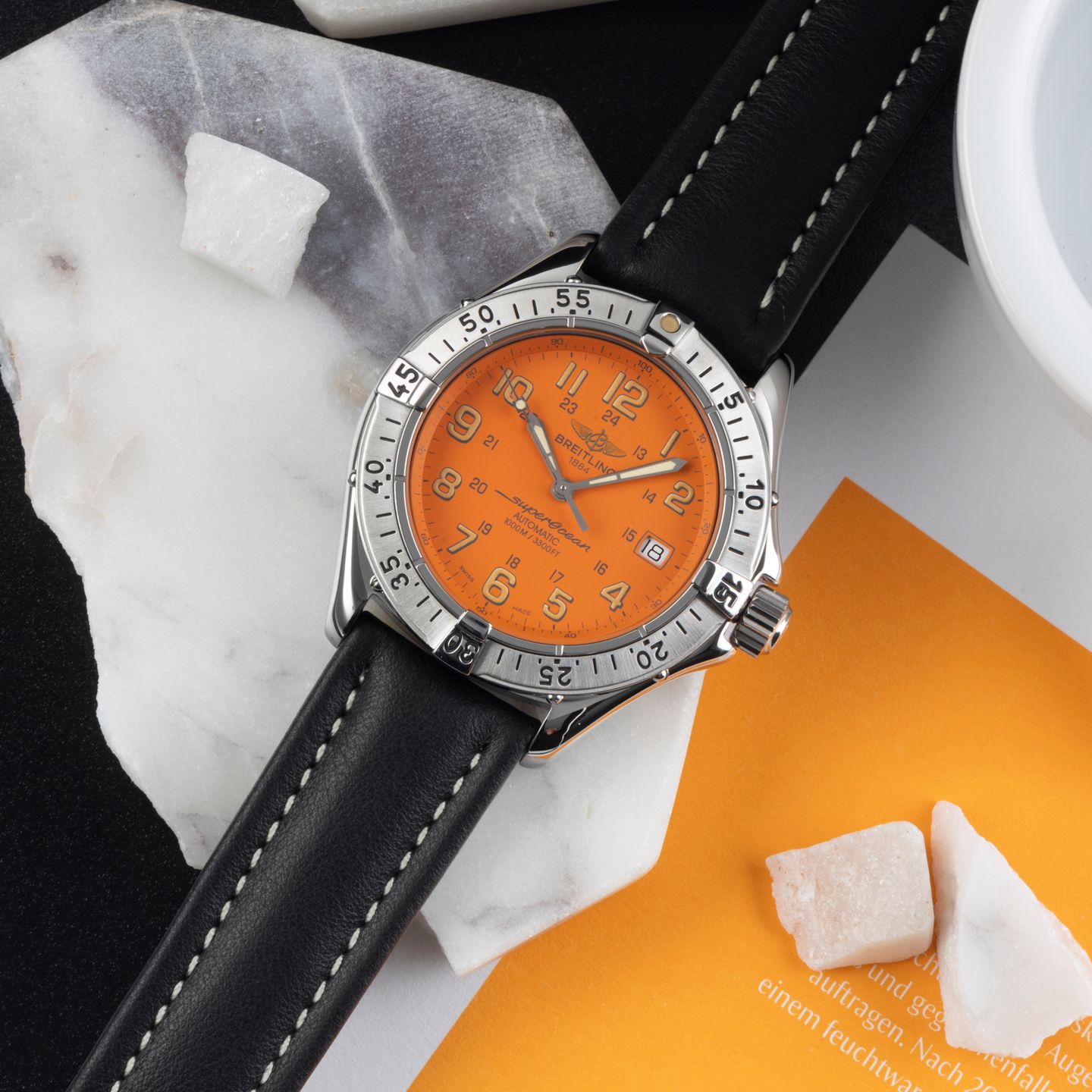 Breitling Superocean A17040 (1998) - Orange dial 41 mm Steel case (1/8)