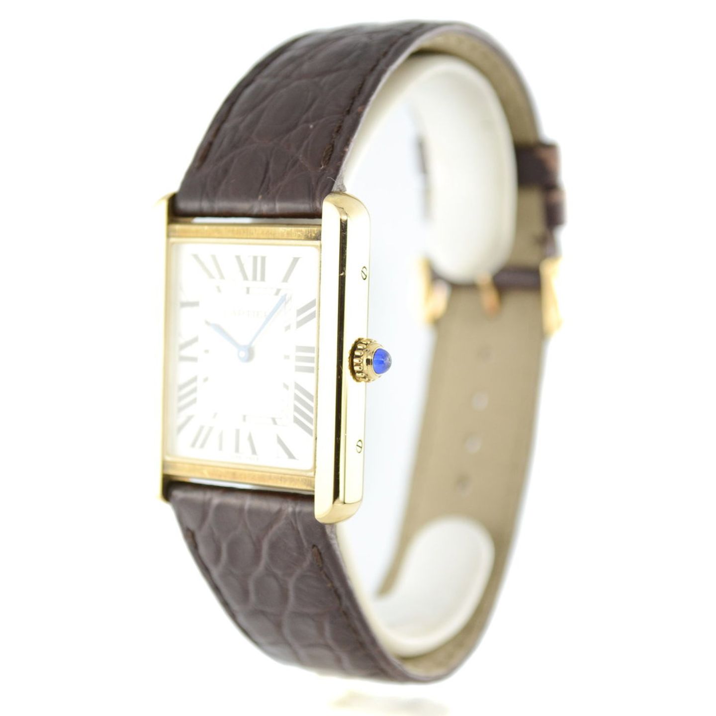 Cartier Tank Solo W5200004 (2013) - Silver dial 35 mm Yellow Gold case (2/6)