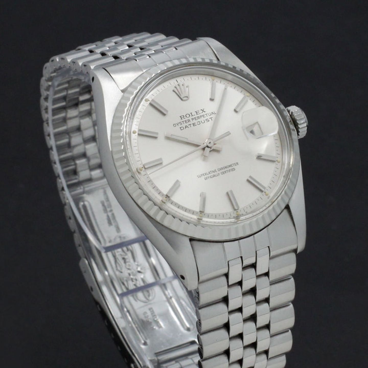 Rolex Datejust 1601 (1973) - Zilver wijzerplaat 36mm Staal (6/7)