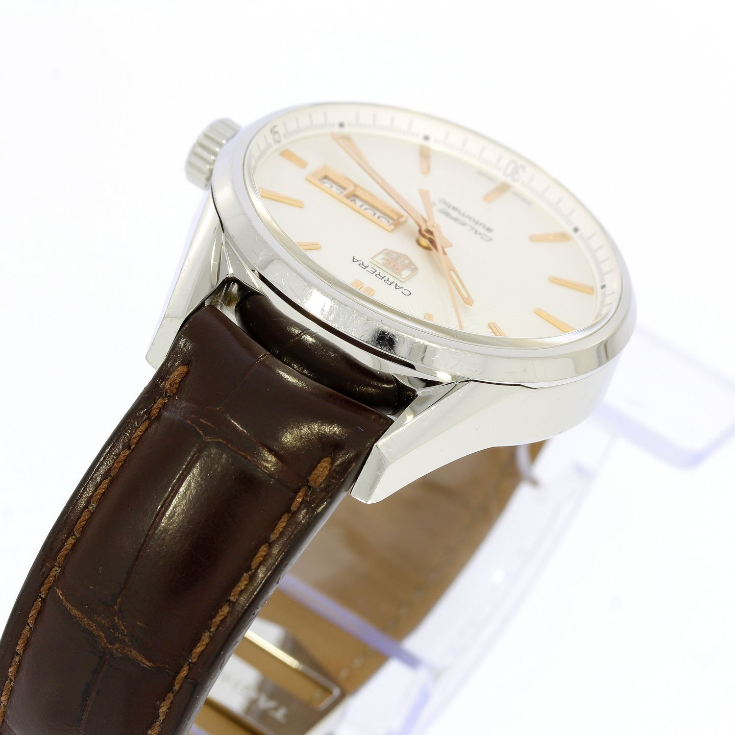 TAG Heuer Carrera Calibre 5 WAR201D-1 (2020) - White dial 41 mm Steel case (5/8)