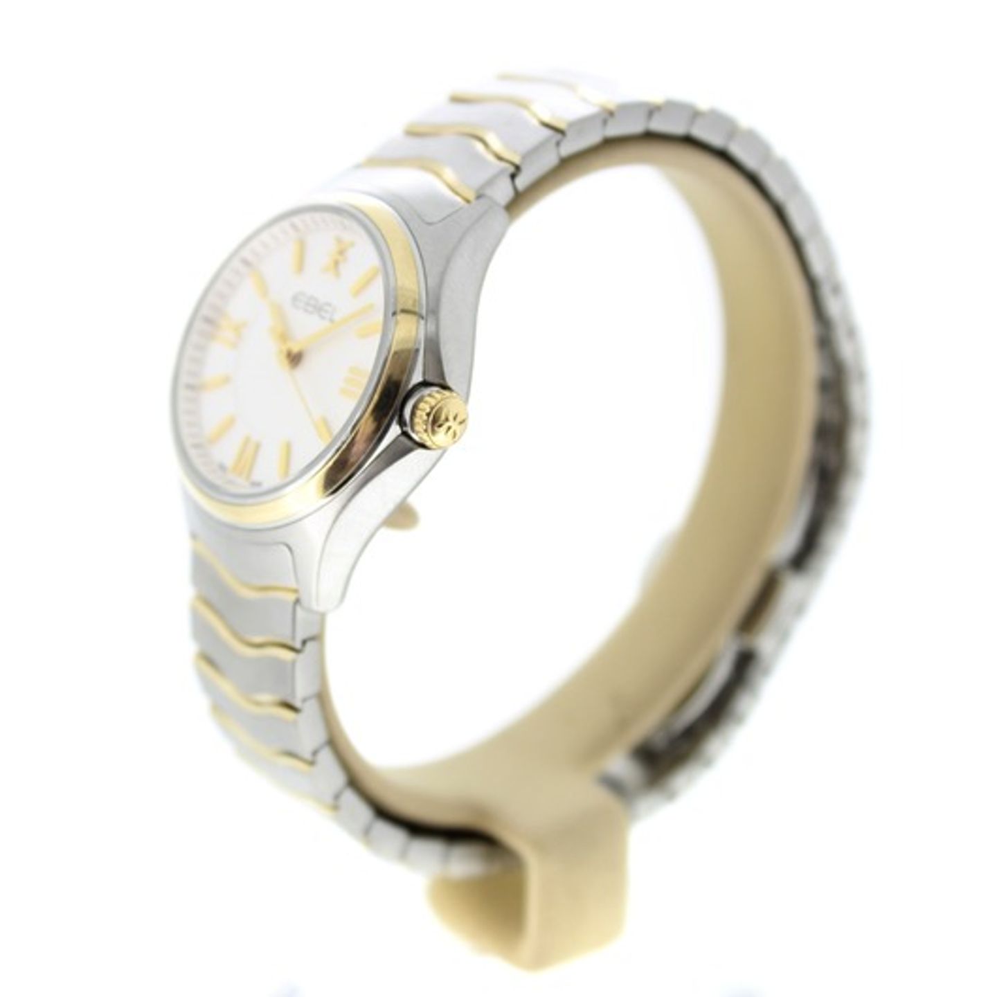 Ebel Wave 1216375 (Unknown (random serial)) - White dial 30 mm Gold/Steel case (6/7)