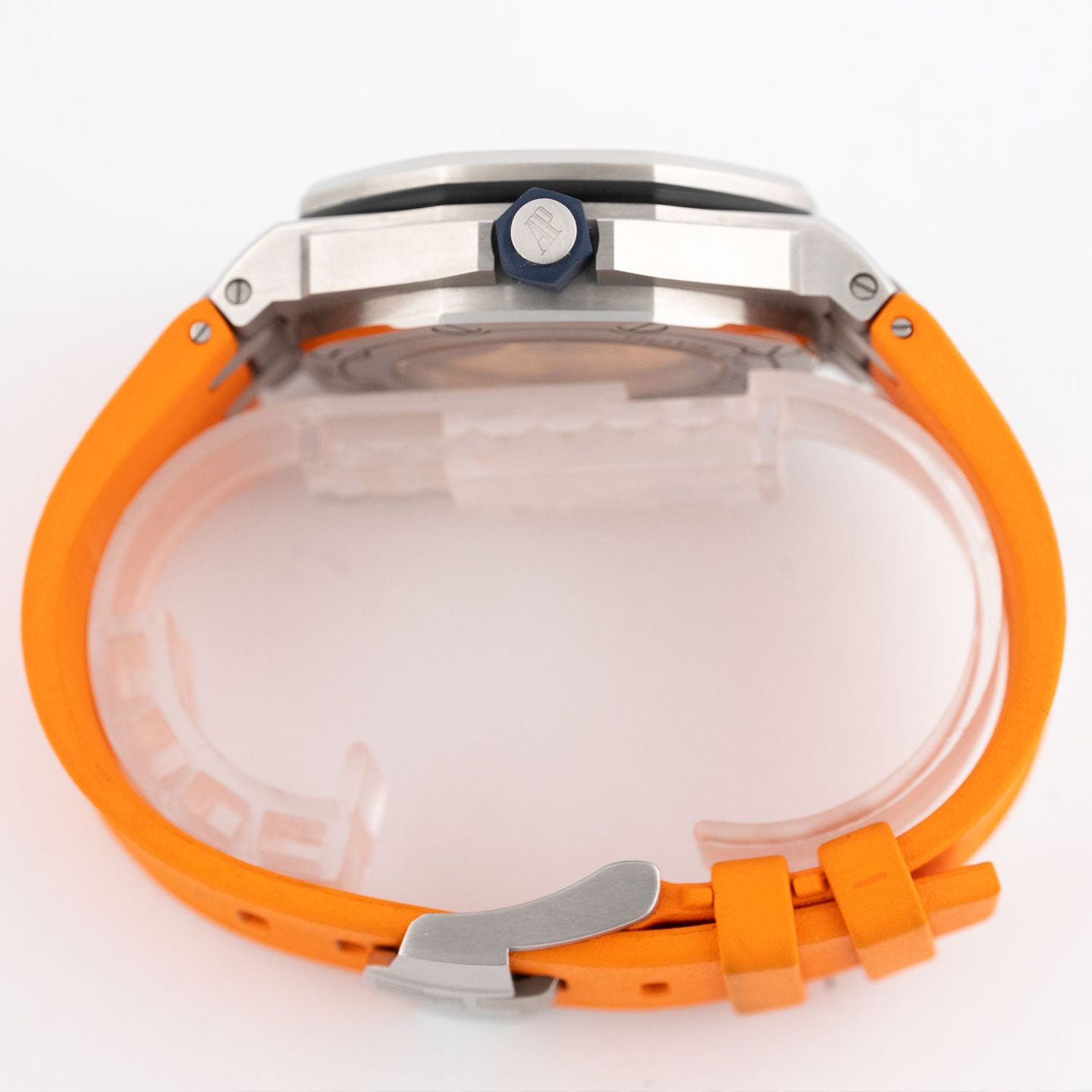 Audemars Piguet Royal Oak Offshore Diver 15710ST.OO.A070CA.01 (Unknown (random serial)) - Orange dial 42 mm Steel case (4/8)