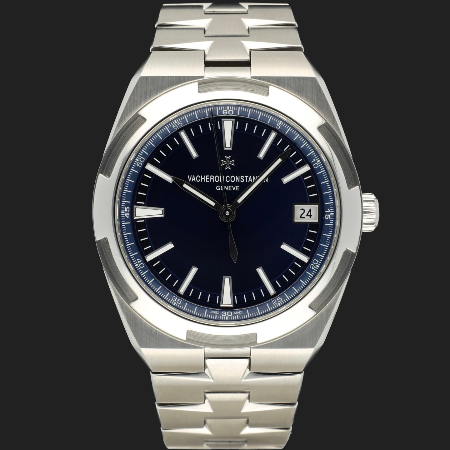 Vacheron Constantin Overseas 4500V/110A-B128 (2016) - Blauw wijzerplaat 41mm Staal (3/8)