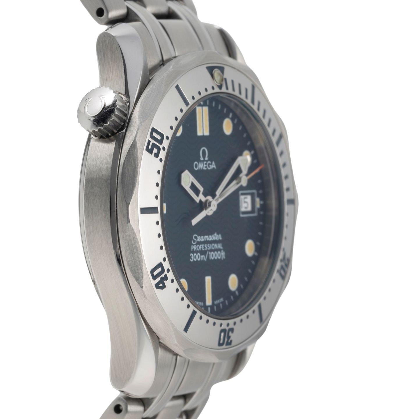 Omega Seamaster Diver 300 M 2562.80.00 (1995) - Blauw wijzerplaat 35mm Staal (7/8)