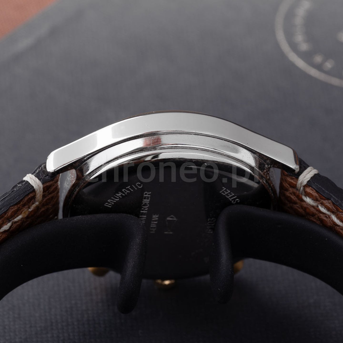 Baume & Mercier Baume M0A10686 (Unknown (random serial)) - Black dial 41 mm Steel case (8/8)