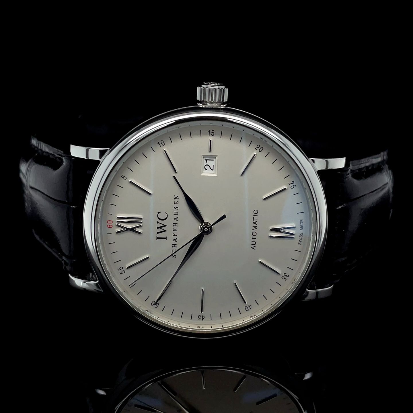 IWC Portofino Automatic IW356501 (2017) - Silver dial 40 mm Steel case (1/8)