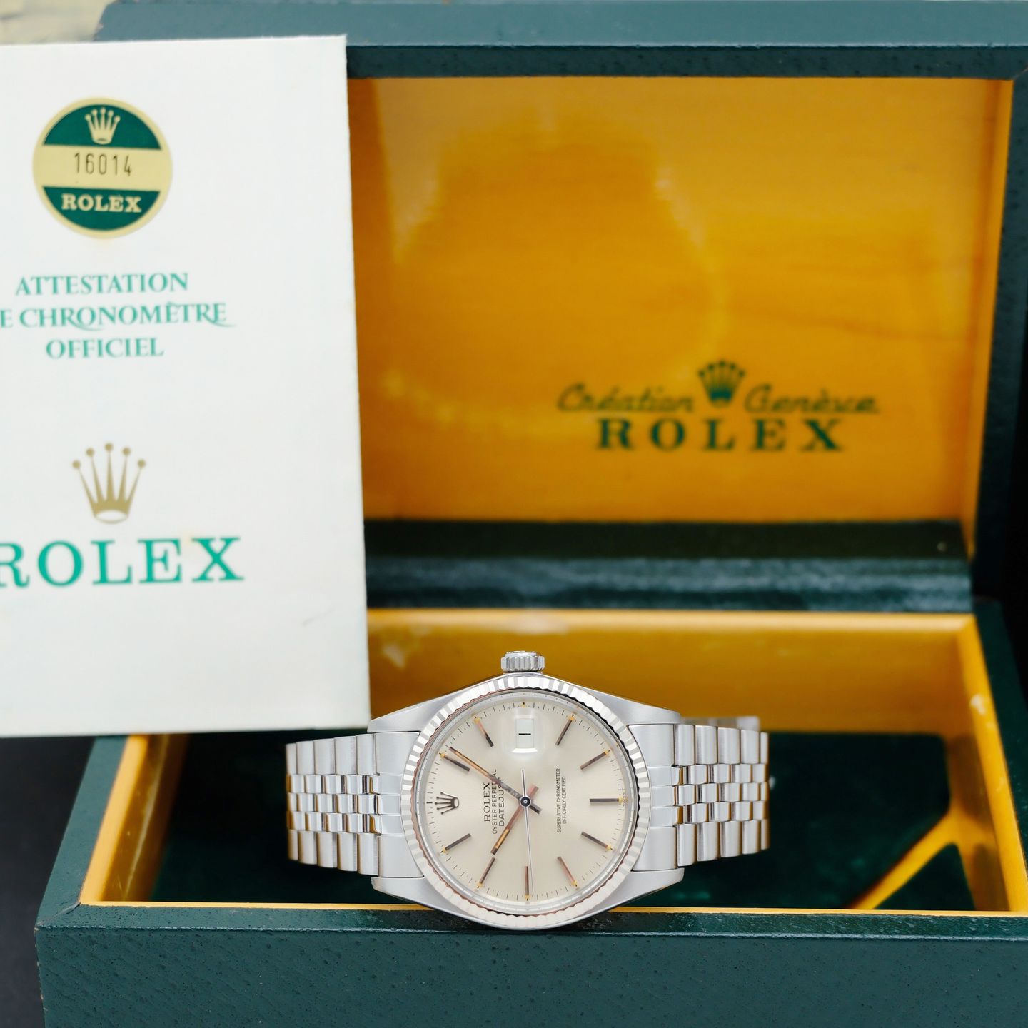Rolex Datejust 36 16014 (1986) - Silver dial 36 mm Steel case (3/8)