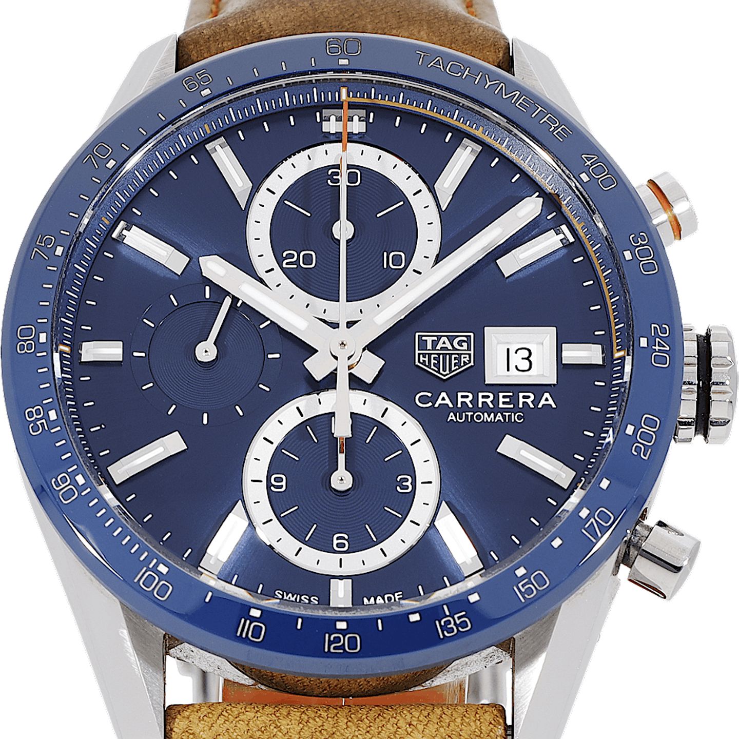 TAG Heuer Carrera Calibre 16 CBM2112 (2019) - Blue dial 41 mm Steel case (1/2)