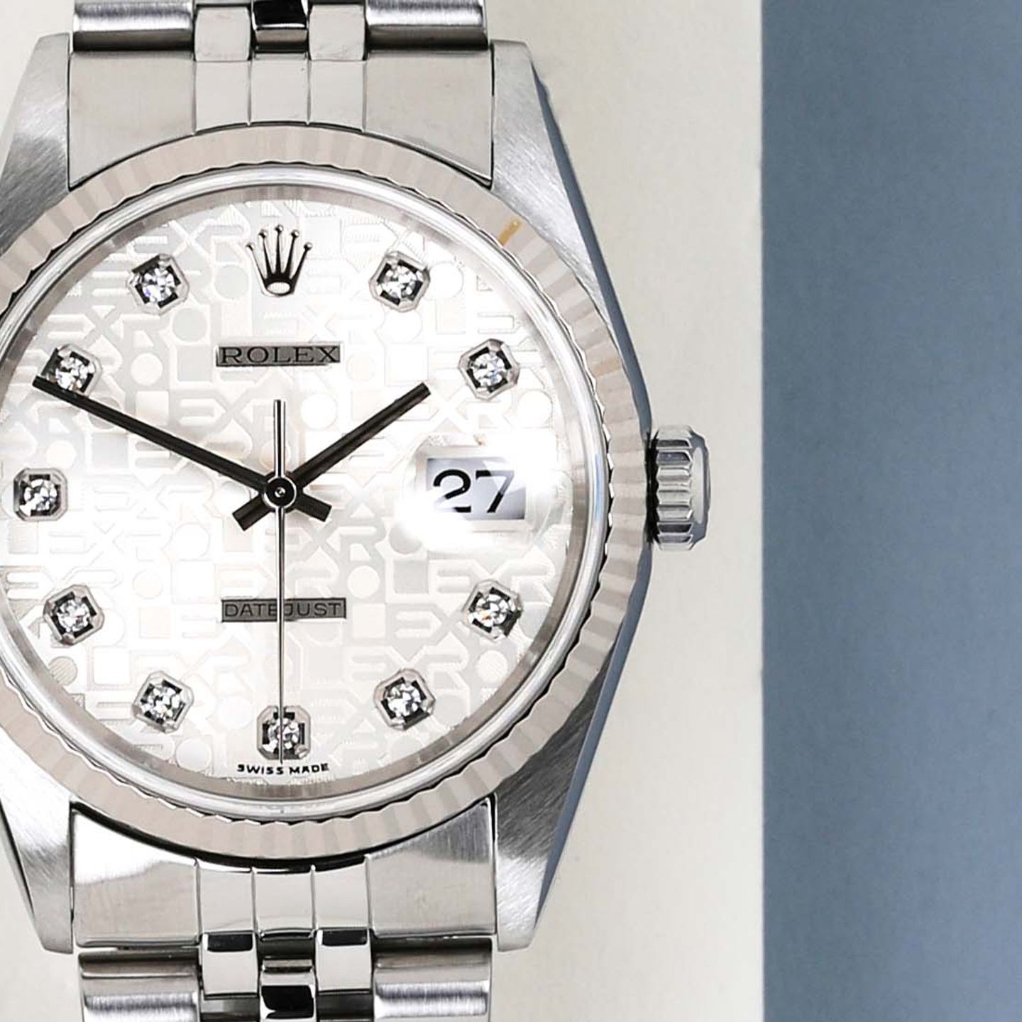 Rolex Datejust 36 16234 (1998) - Zilver wijzerplaat 36mm Staal (4/7)