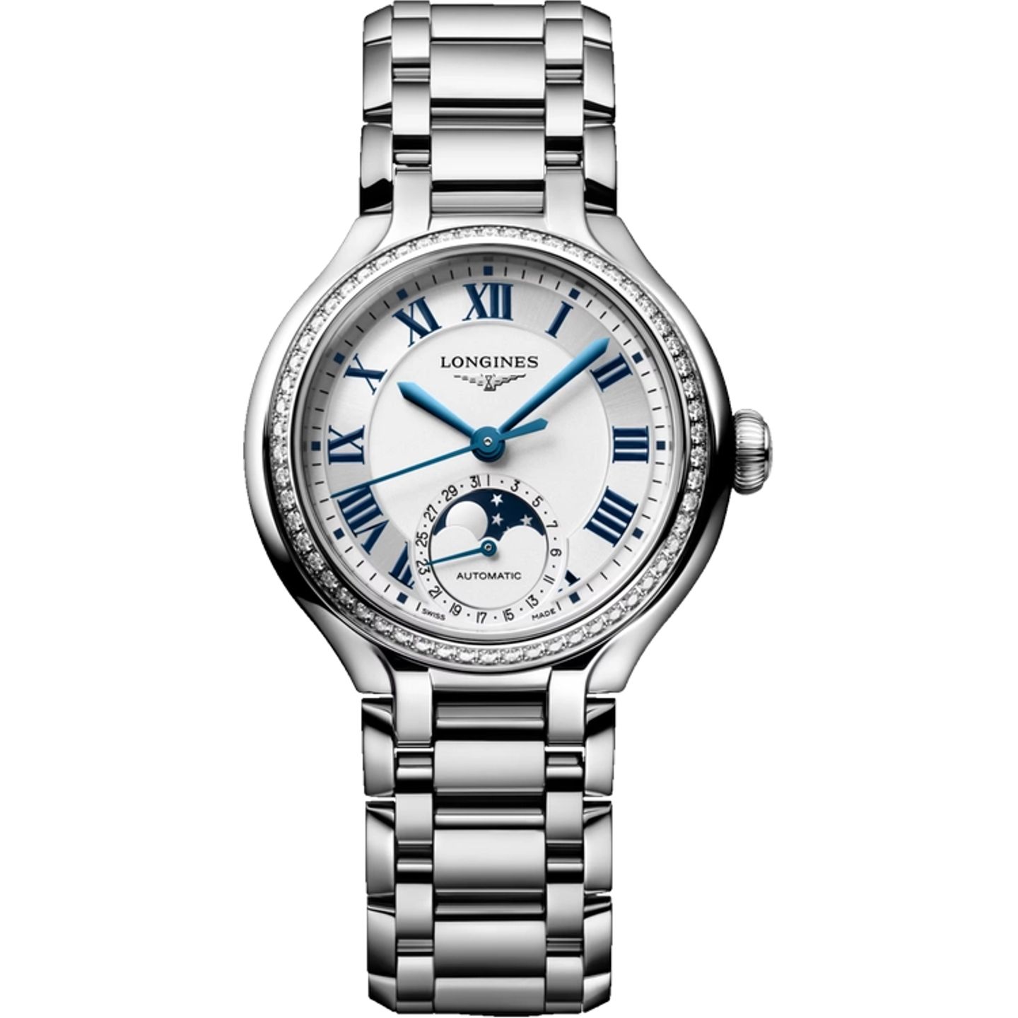 Longines PrimaLuna L8.126.0.71.6 (2026) - Zilver wijzerplaat 34mm Staal (1/1)