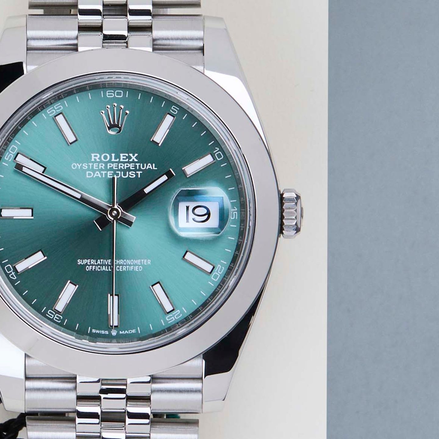Rolex Datejust 41 126300 (2024) - Green dial 41 mm Steel case (5/8)