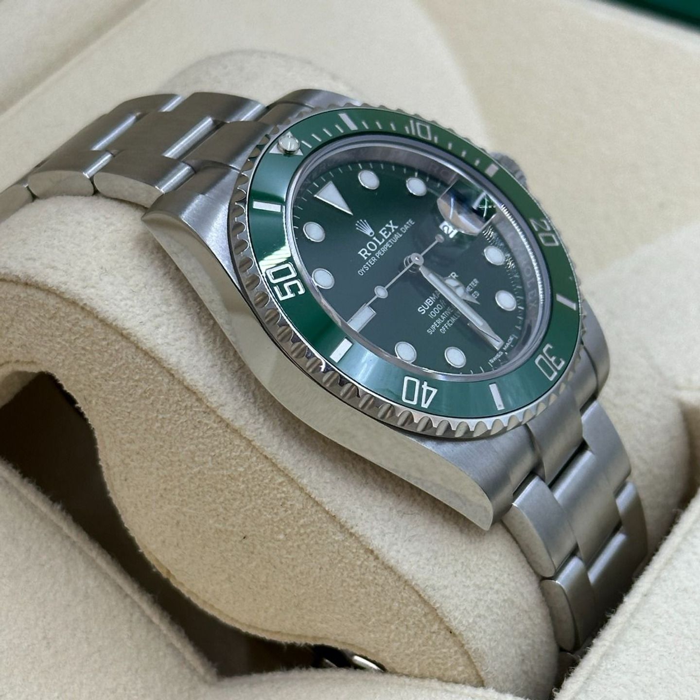 Rolex Submariner Date 116610LV (2020) - Groen wijzerplaat 40mm Staal (7/8)