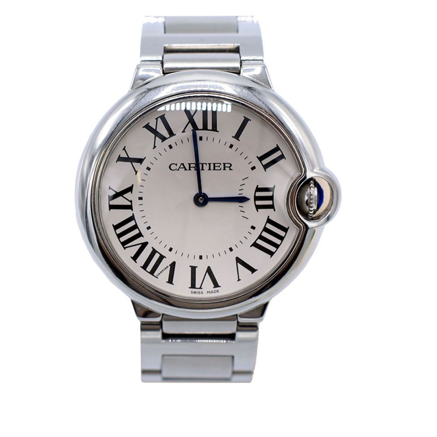 Cartier Ballon Bleu 3005 (Unknown (random serial)) - White dial 36 mm Steel case (1/4)