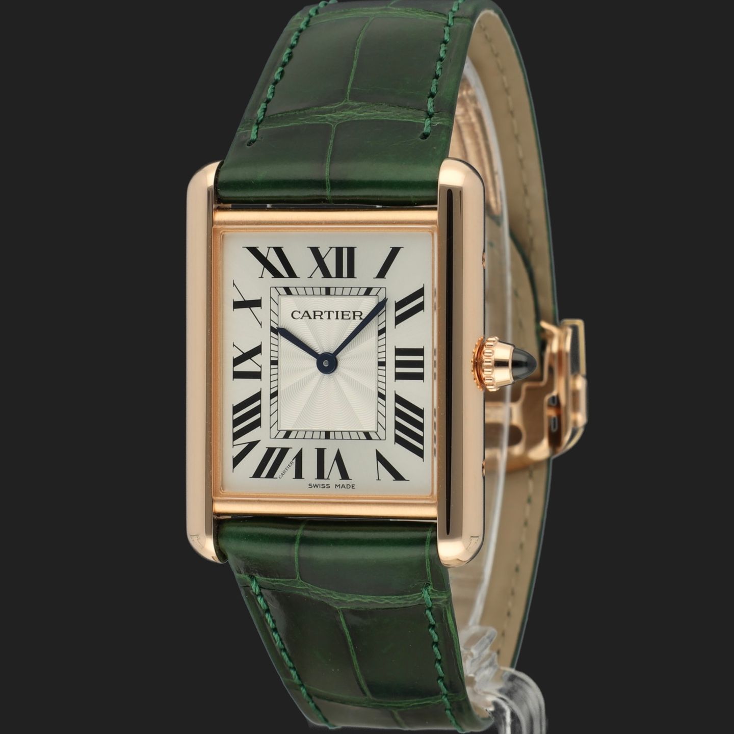 Cartier Tank Louis Cartier WGTA0011 (2025) - Silver dial 34 mm Rose Gold case (1/8)