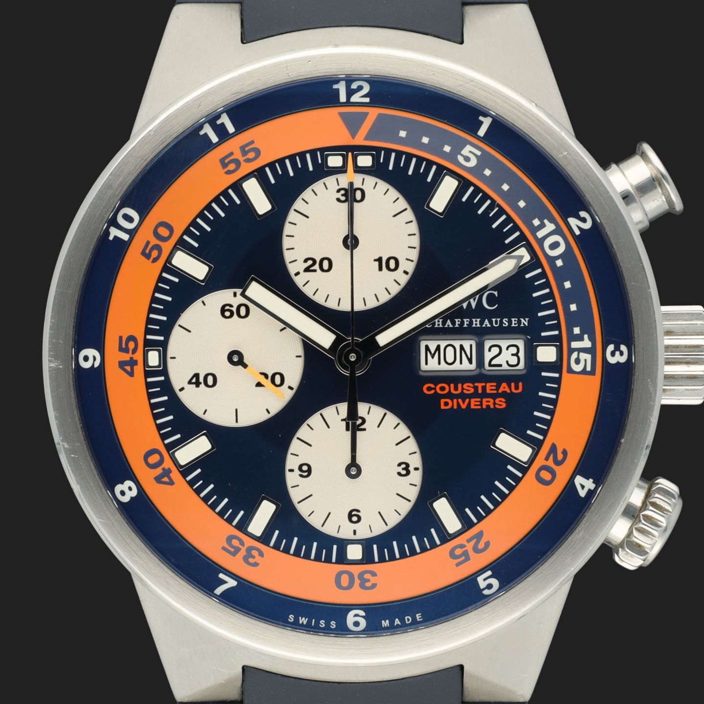 IWC Aquatimer Chronograph IW378101 (2007) - Blauw wijzerplaat 43mm Staal (2/8)