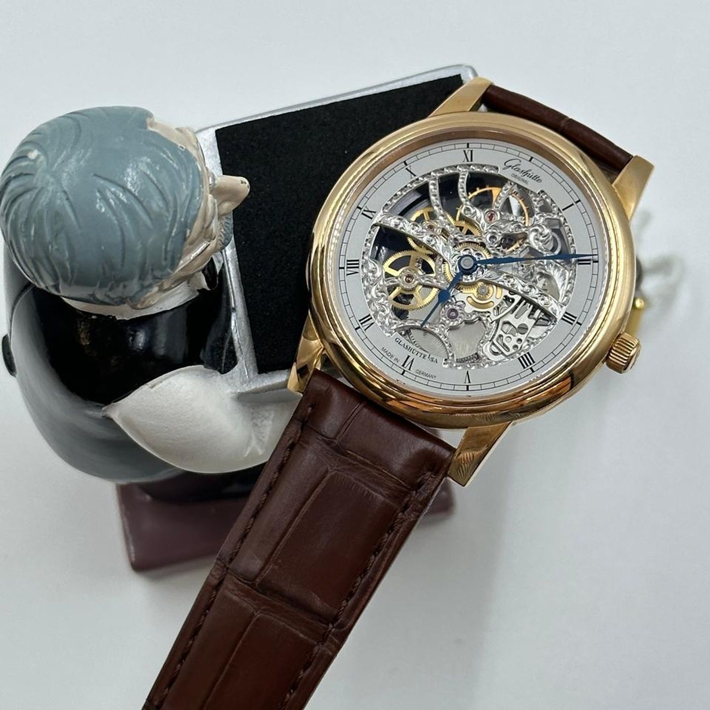 Glashütte Original Senator 1-49-18-01-05-30 (2025) - Transparent dial 42 mm Rose Gold case (8/9)
