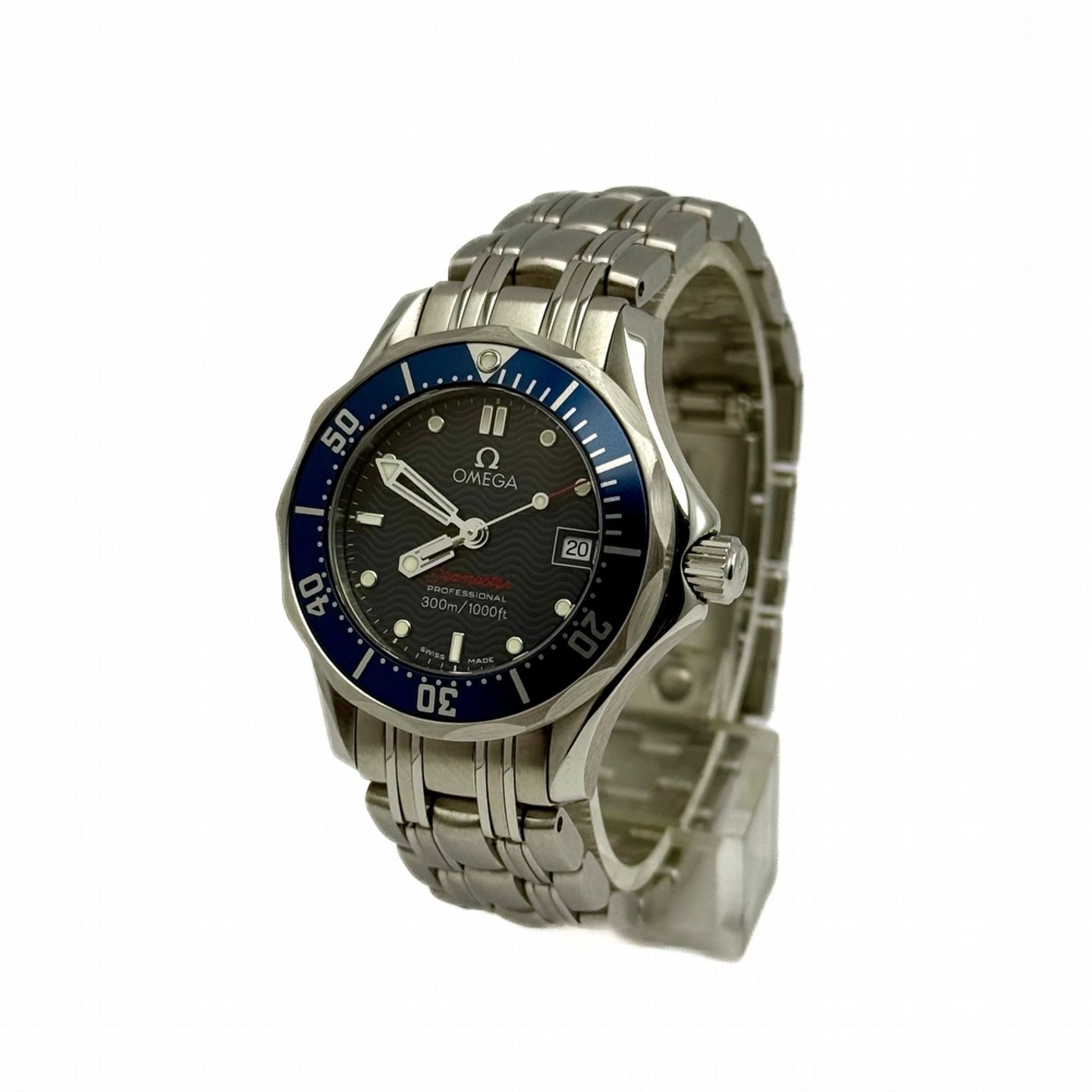 Omega Seamaster Diver 300 M 2224.80.00 (2010) - Blue dial 28 mm Steel case (1/8)