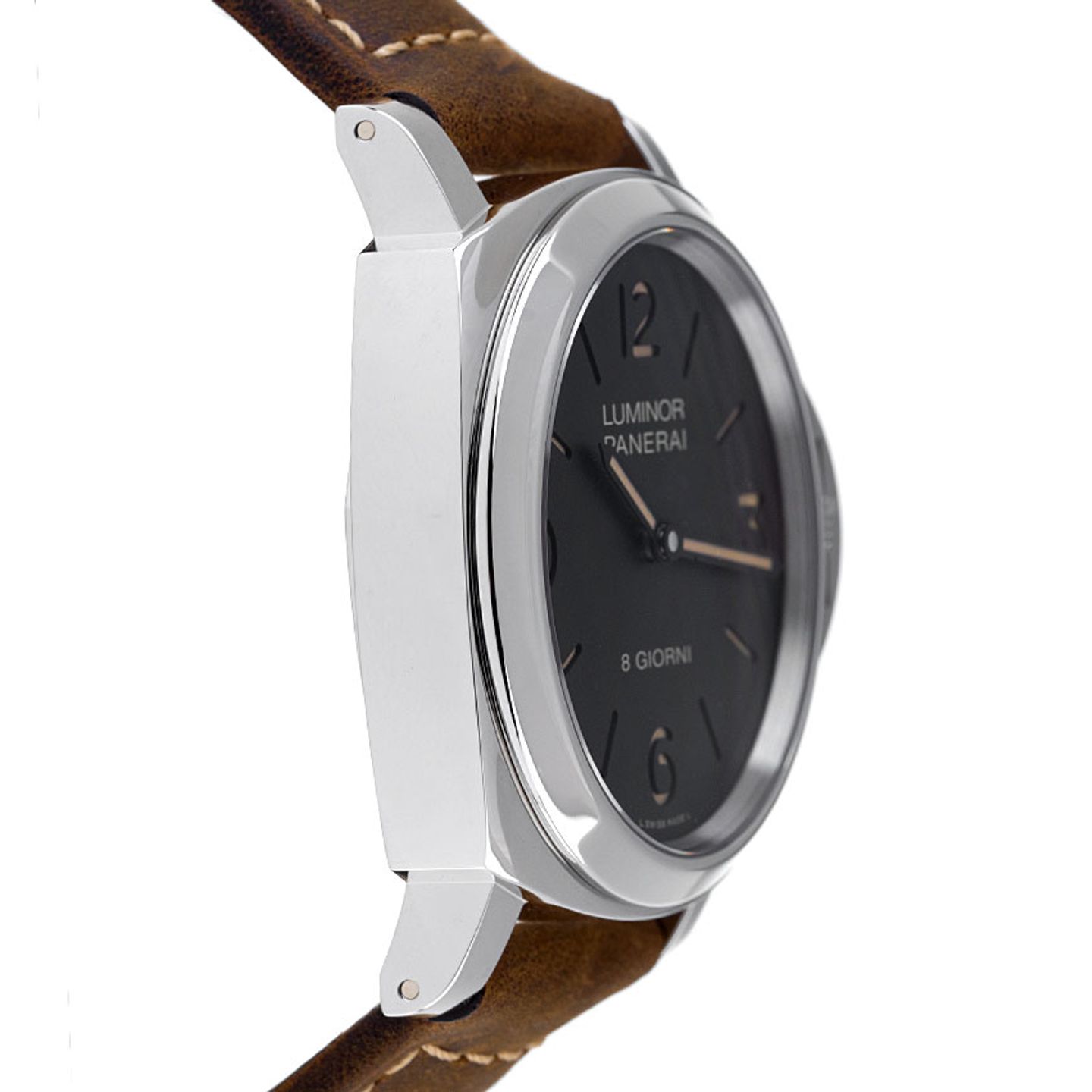 Panerai Luminor Base 8 Days PAM00914 (2026) - Zwart wijzerplaat 44mm Staal (5/8)