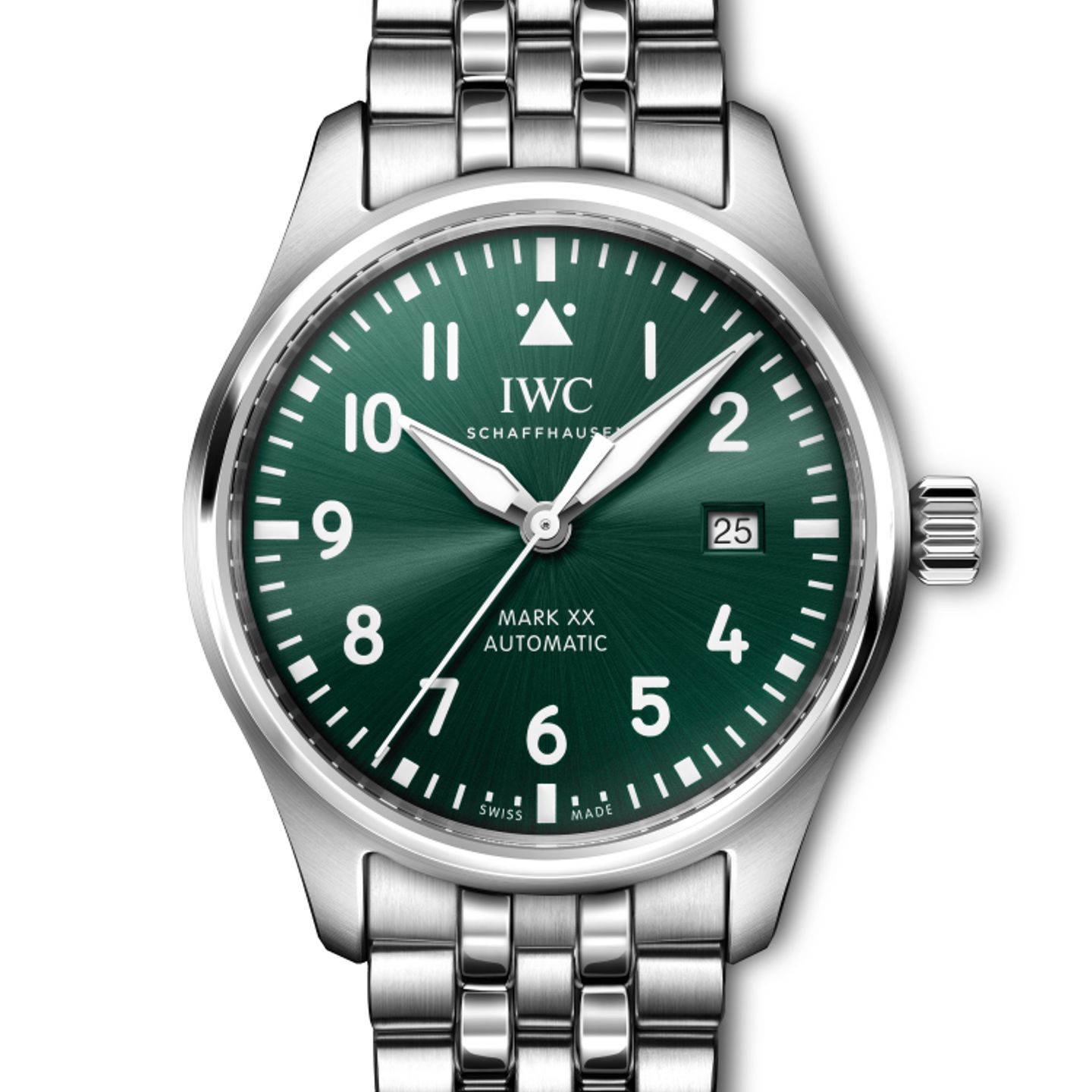 IWC Pilot Mark IW328206 (2024) - Groen wijzerplaat 40mm Staal (1/1)