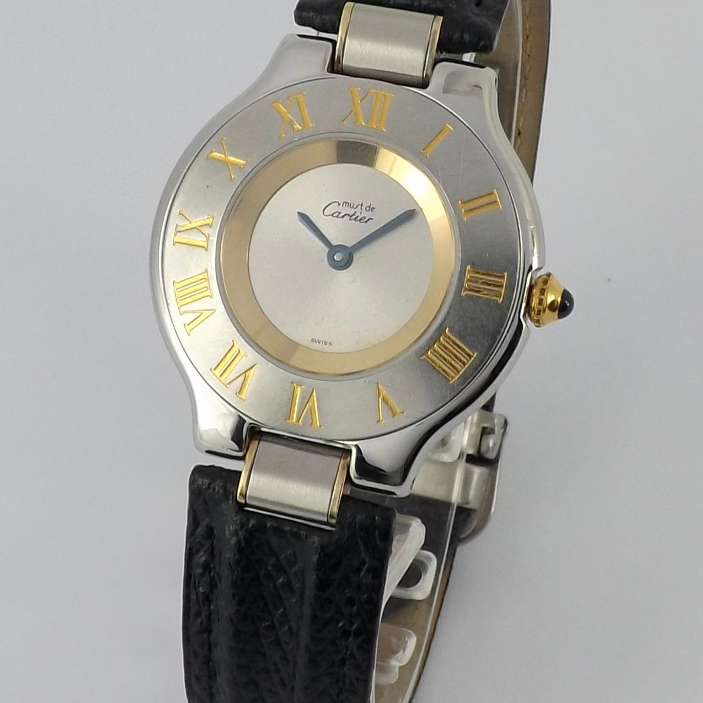 Cartier 21 Must de Cartier 1330 (1999) - Zilver wijzerplaat 31mm Staal (1/7)