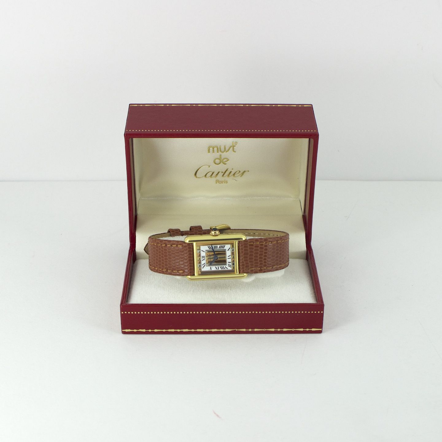 Cartier Tank Vermeil 366001 (Onbekend (willekeurig serienummer)) - 20mm Zilver (6/8)