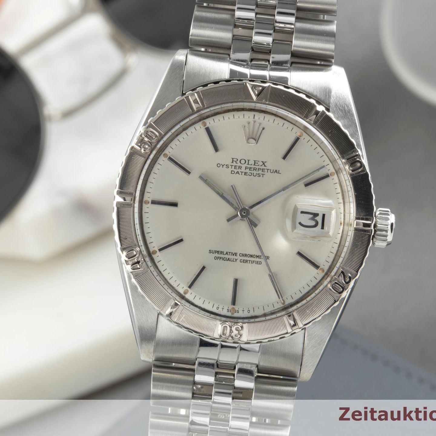 Rolex Datejust Turn-O-Graph 1625 (1966) - Silver dial 36 mm Steel case (3/8)