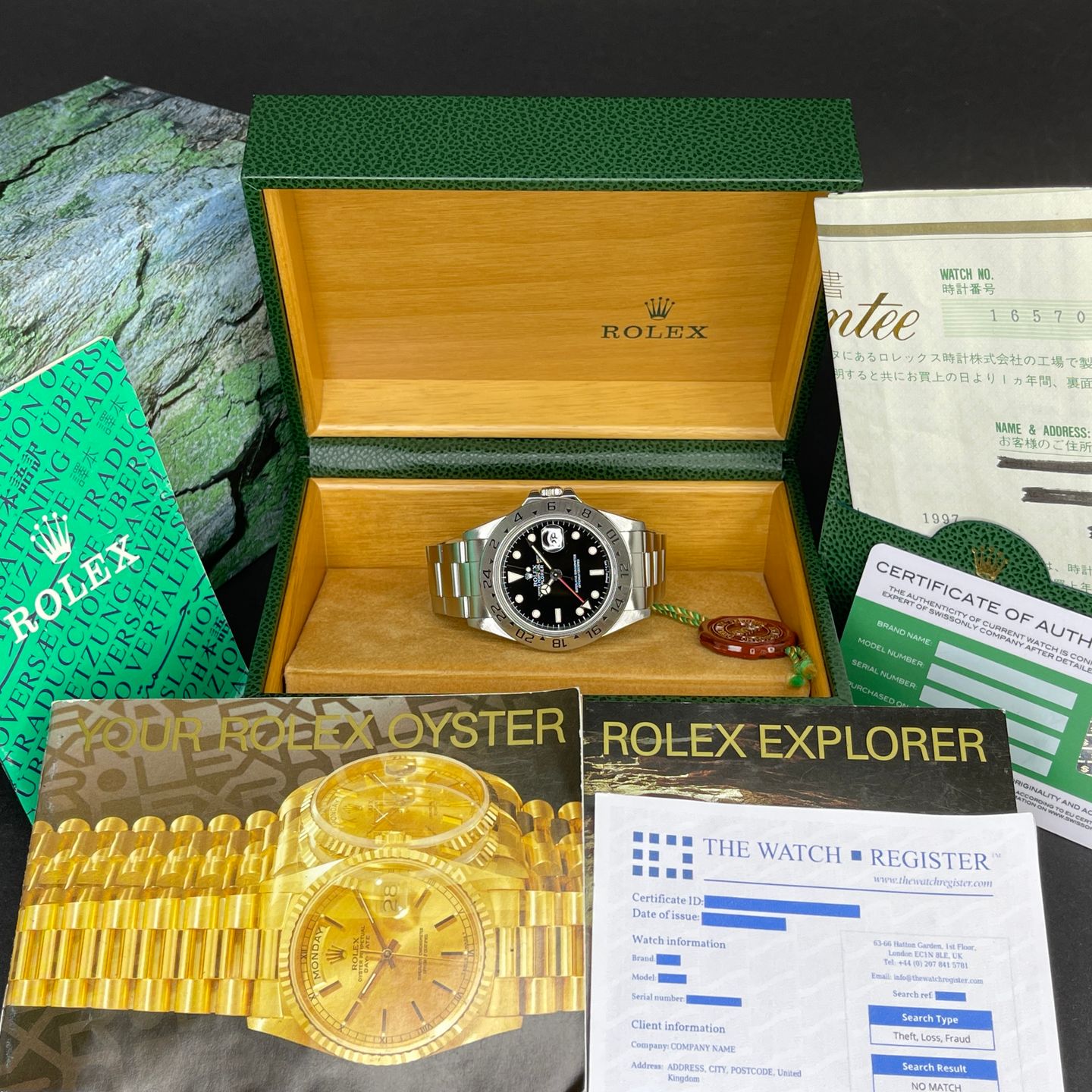 Rolex Explorer II 16570 (1996) - 40mm Staal (2/8)