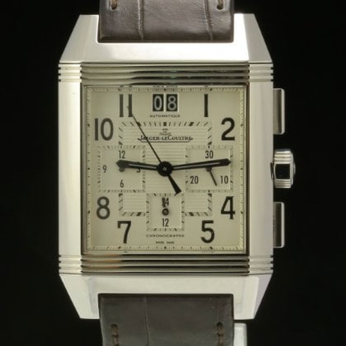 Jaeger-LeCoultre Reverso Squadra Chronograph GMT 230.8.45 (2017) - Onbekend wijzerplaat 35mm Staal (1/7)