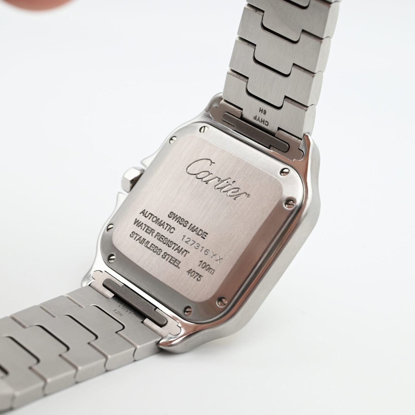 Cartier Santos W2SA0007 (2020) - White dial 35 mm Steel case (7/8)