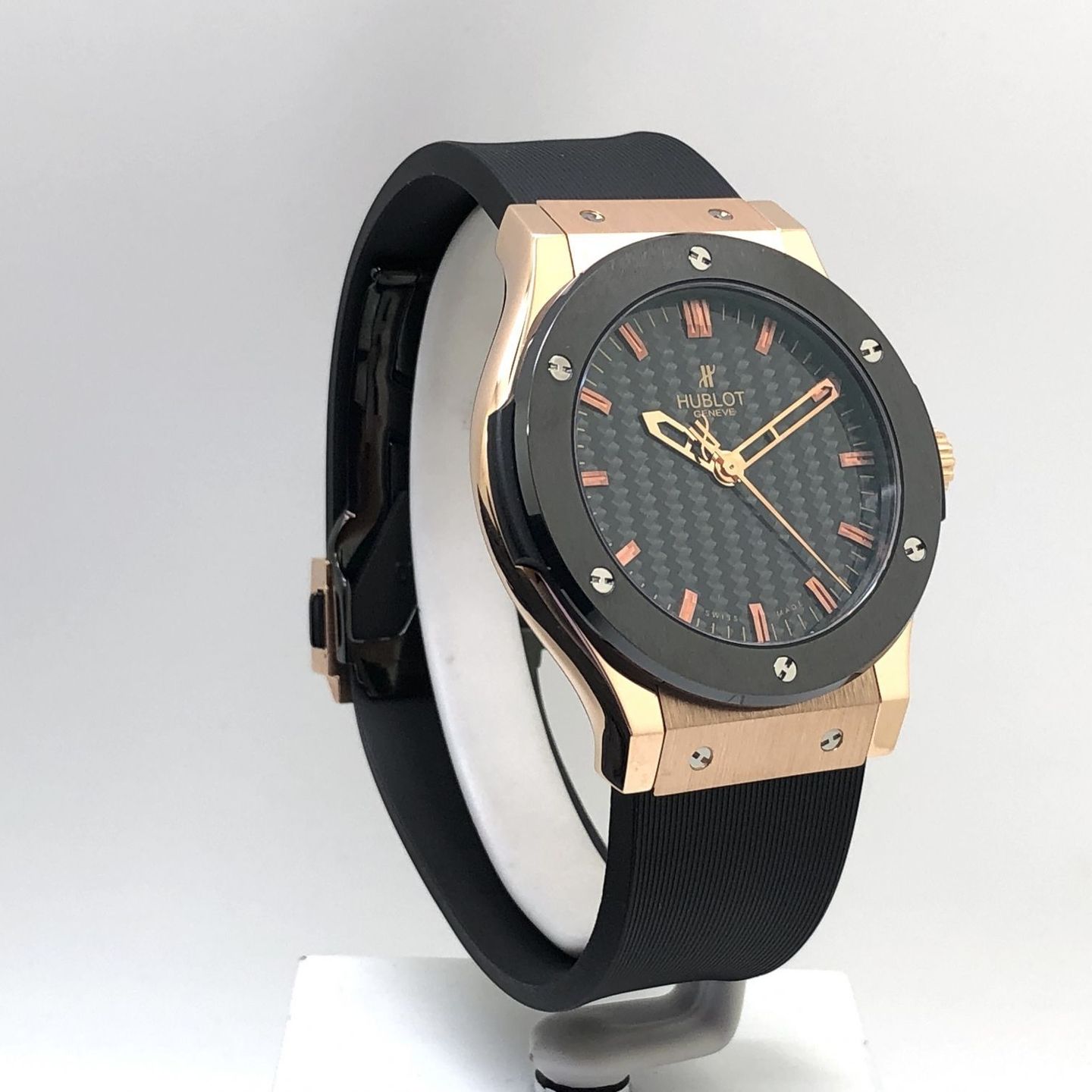 Hublot Classic Fusion 501.PM.1680.RX (Unknown (random serial)) - Black dial 45 mm Red Gold case (2/8)