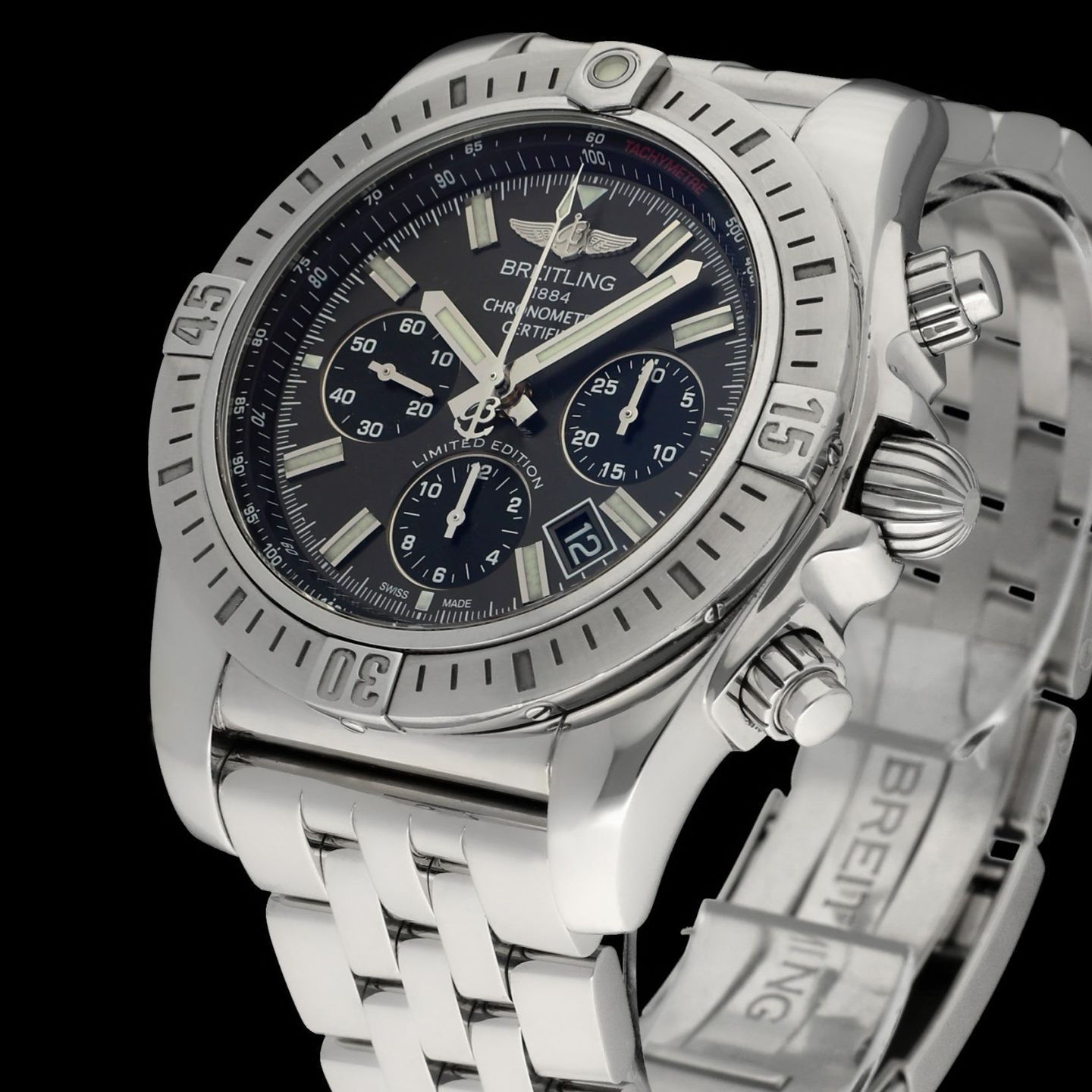 Breitling Chronomat 44 AB0115 (2019) - Grey dial 44 mm Steel case (7/8)