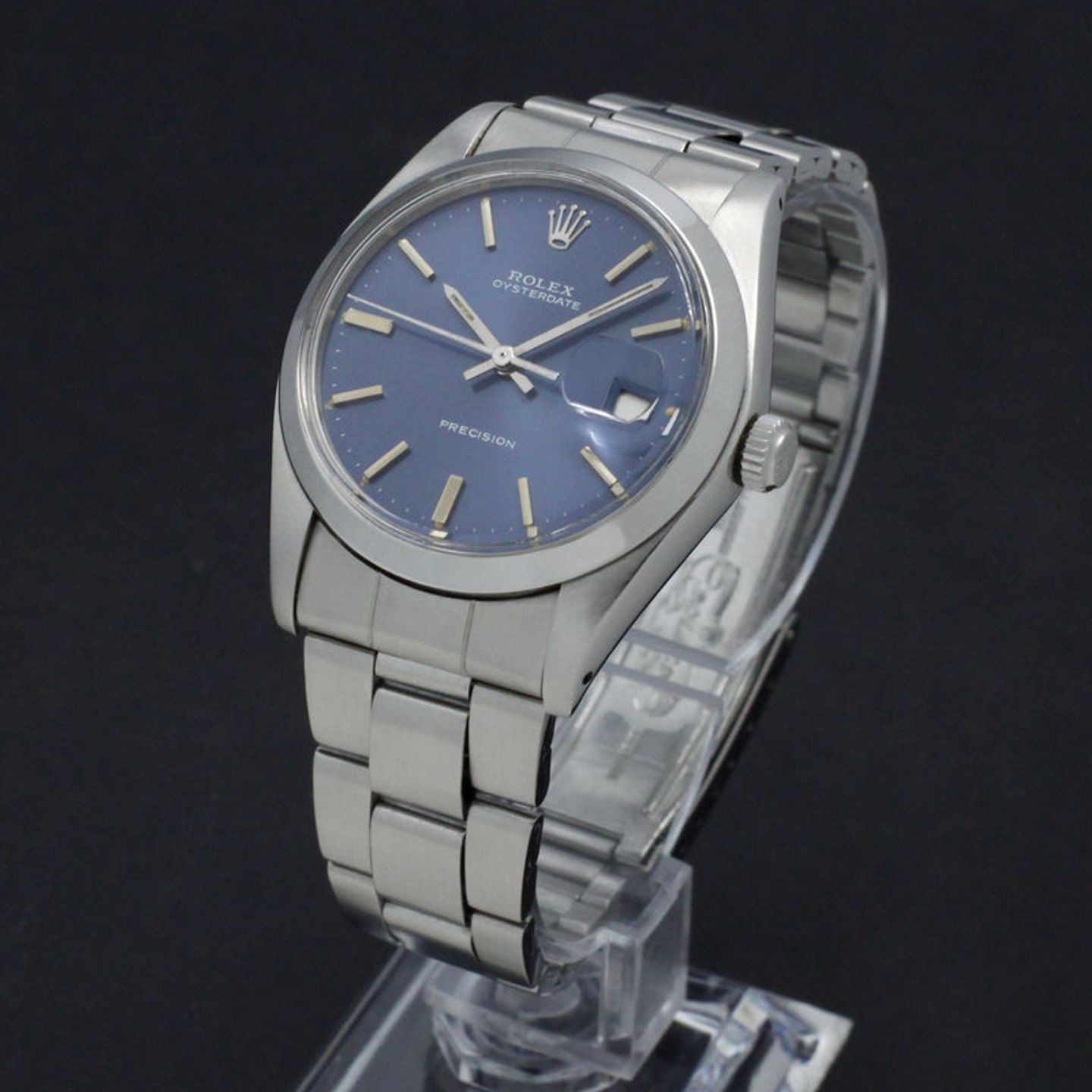 Rolex Oyster Precision 6694 (1974) - Blue dial 34 mm Steel case (2/7)