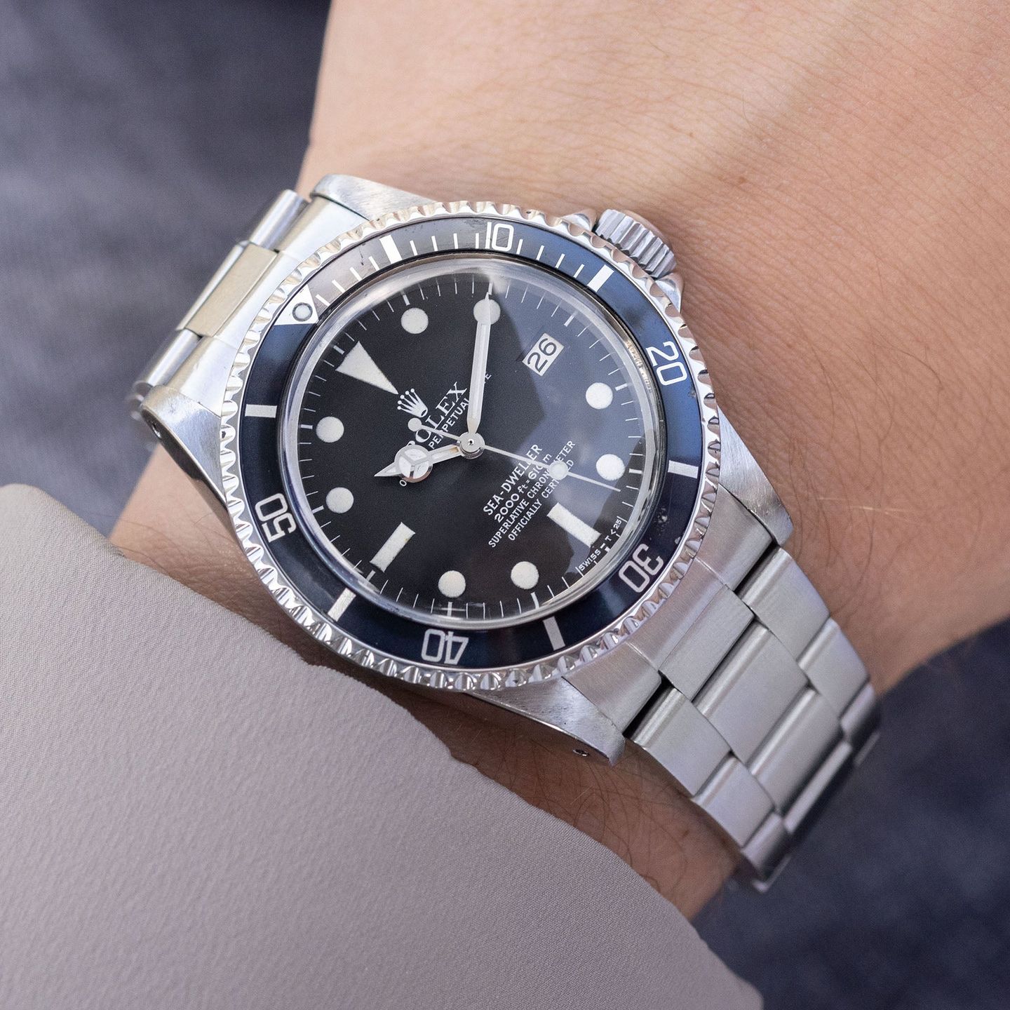 Rolex Sea-Dweller 1665 (1979) - Zwart wijzerplaat 40mm Staal (4/8)