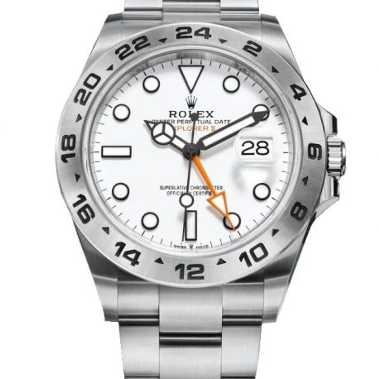 Rolex Explorer II 226570 (2024) - Wit wijzerplaat 42mm Staal (1/1)