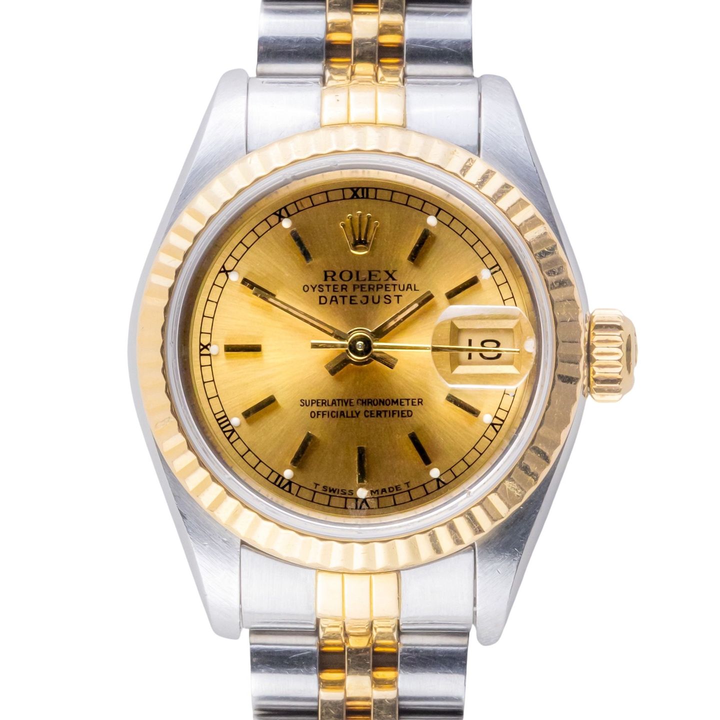 Rolex Lady-Datejust 69173 (1987) - 26mm Goud/Staal (3/8)