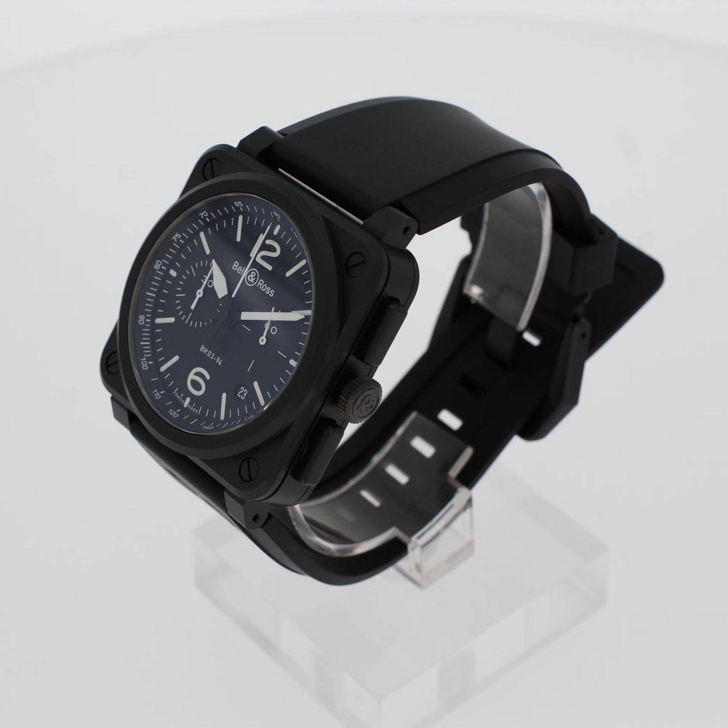 Bell & Ross BR 03-94 Chronographe BR0394-BL-CE (2025) - Black dial 43 mm Ceramic case (2/5)