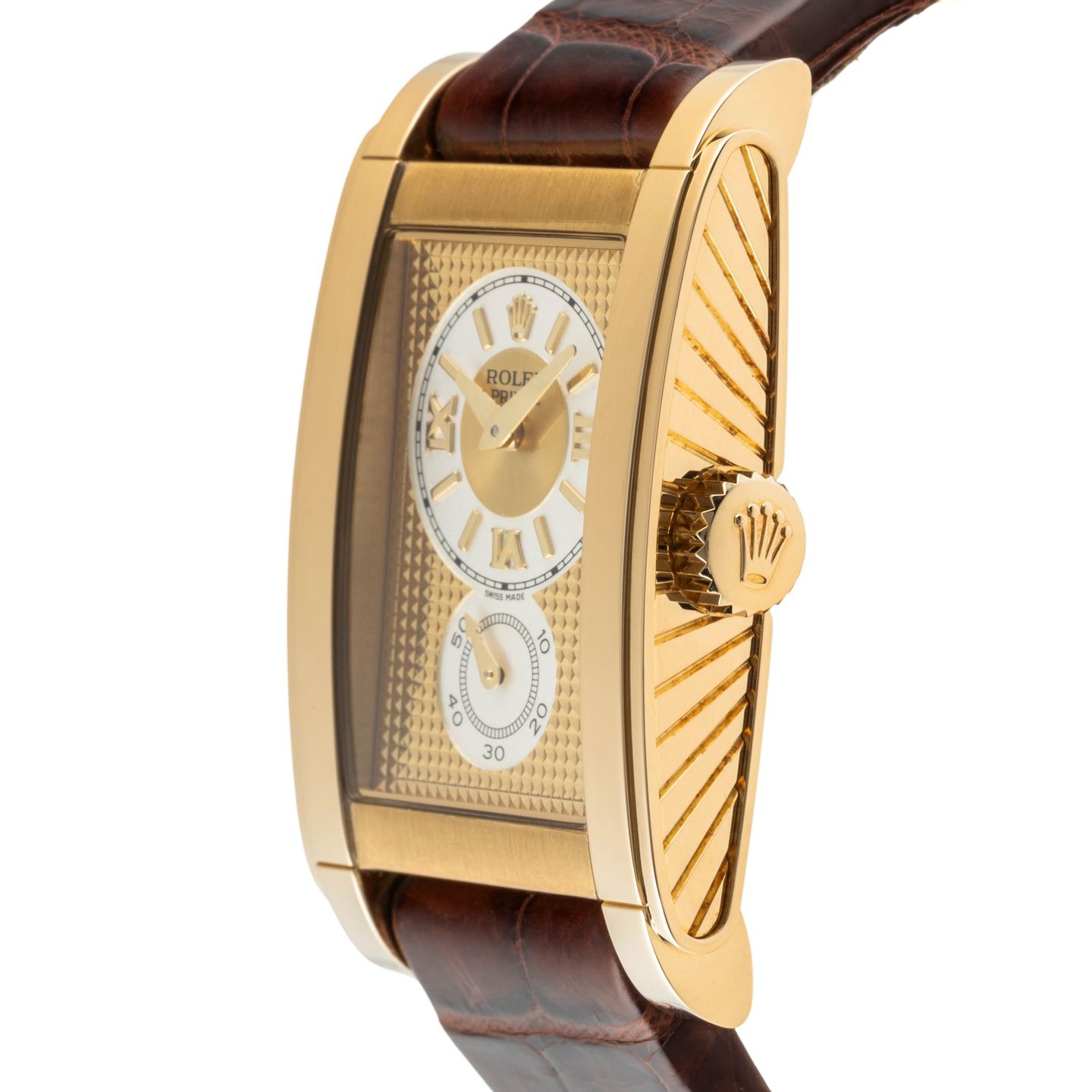 Rolex Cellini Prince 5440 (Unknown (random serial)) - Gold dial 28 mm Yellow Gold case (6/8)