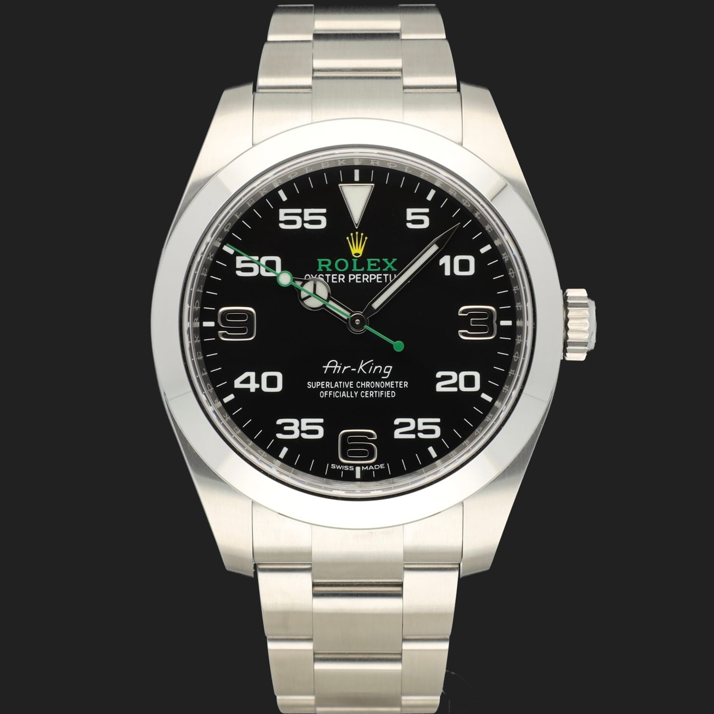 Rolex Air-King 116900 (2021) - Zwart wijzerplaat 40mm Staal (2/7)