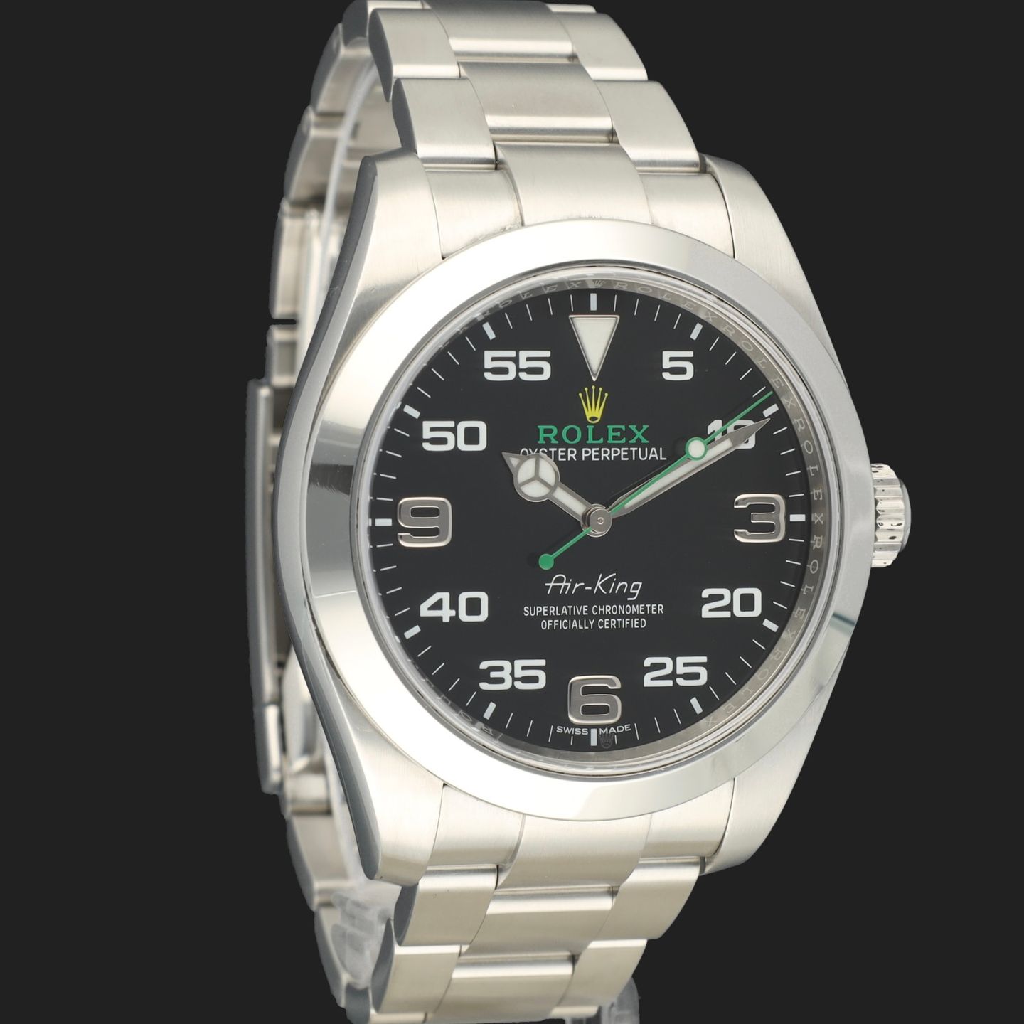 Rolex Air-King 116900 (2017) - Zwart wijzerplaat 40mm Staal (4/8)