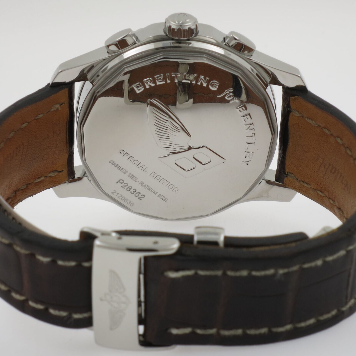 Breitling Bentley Mark VI P26362 (2008) - Wit wijzerplaat 42mm Staal (3/4)