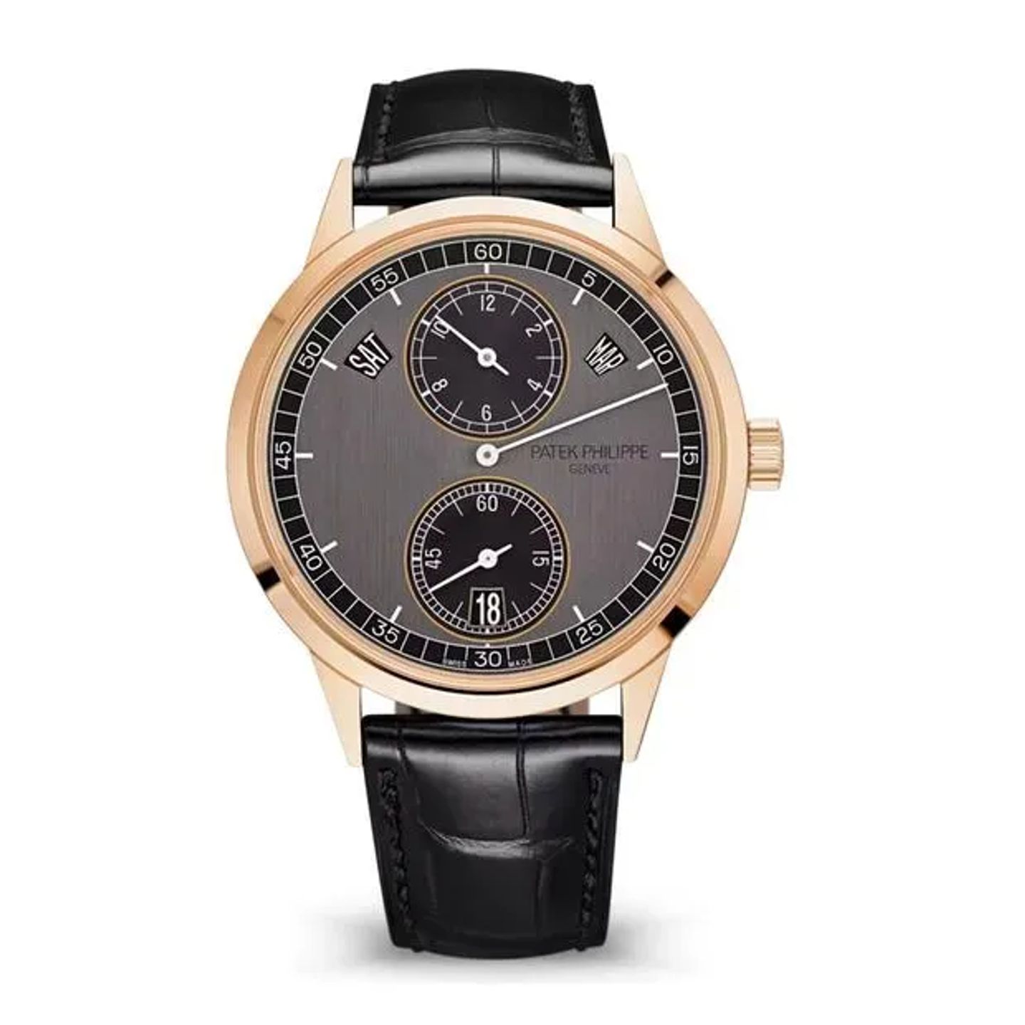 Patek Philippe Annual Calendar 5235/50R-001 (2023) - Black dial 41 mm Rose Gold case (1/6)