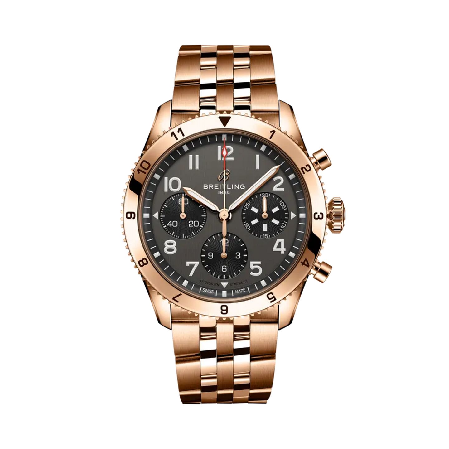Breitling Classic AVI R233801A1B1R1 (2025) - Black dial 42 mm Rose Gold case (1/1)