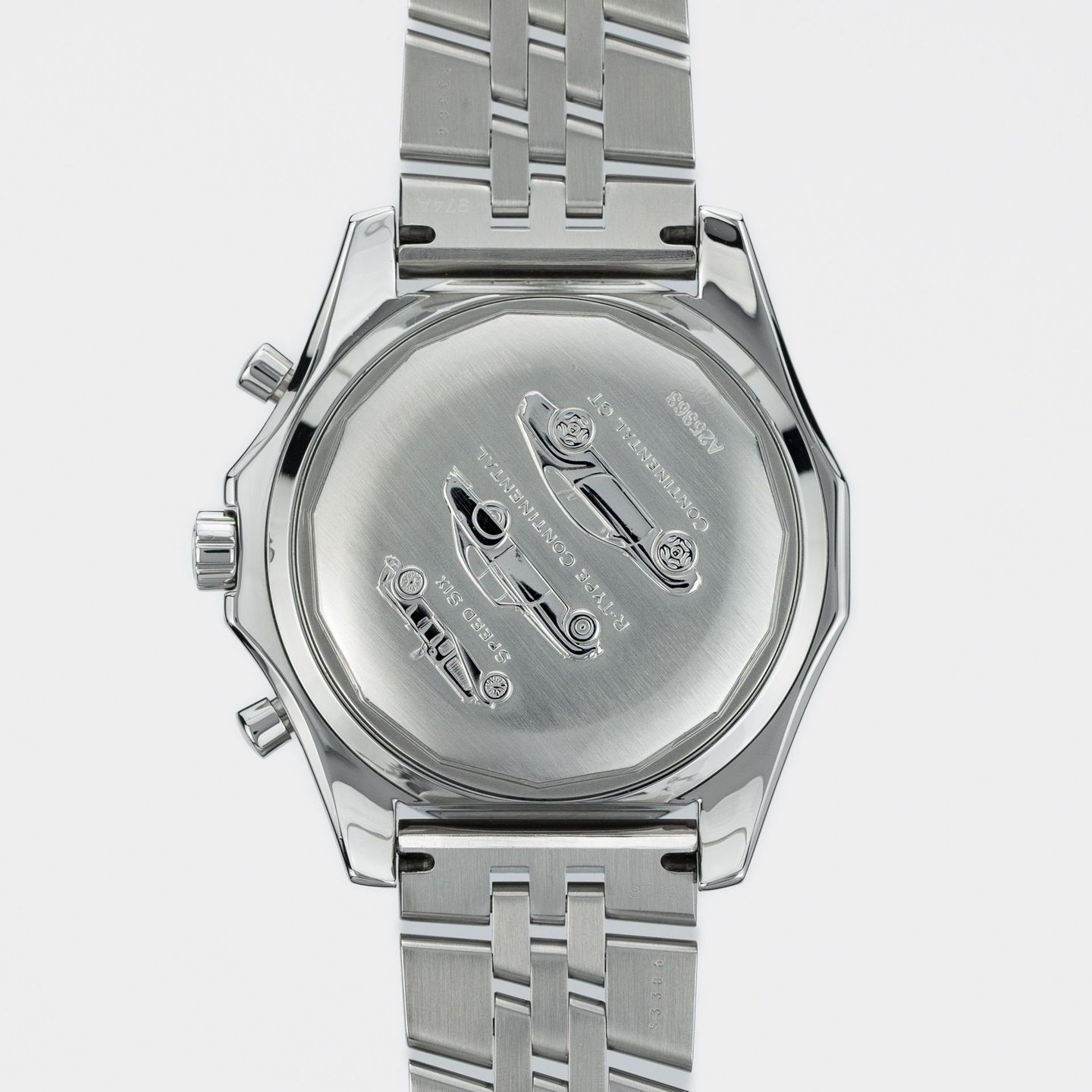 Breitling Bentley Motors A2536313/B814 (2009) - Zwart wijzerplaat 49mm Staal (5/8)